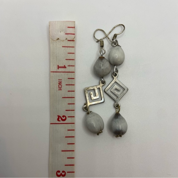 Camandula seeds handmade earrings - Picture 5 of 5